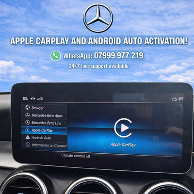 2018+ C Klasse W205 Facelift Mercedes Carplay Android Auto Aktivierung Fernbedienung Genu
