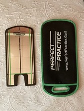 PERFECT PRACTICE Golf Putting Alignment Mirror Reflective Black