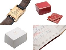 CARTIER Must Tank SM Size Vermeil W1006354 Watch Manual Wind Overhauled Excellen 9