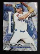 Jac Caglianone 2025 Bowman's Best #TP-3 Wave Refractor Top Prospects Kansas City