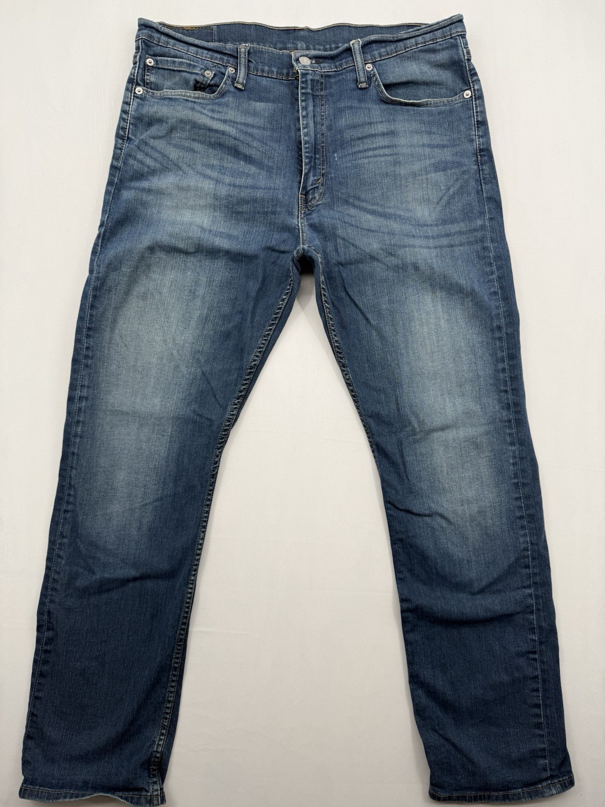 Levi's 513 Jeans Mens 36x32 Blue Straight Leg Denim Medium Wash Casual