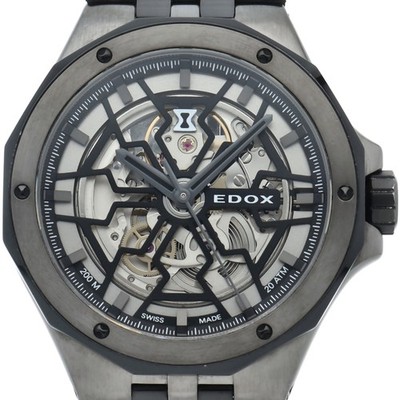 EDOX Delphine Original Meccano Automatic Watch 43mm 85303-357GN-NGN Stainles...