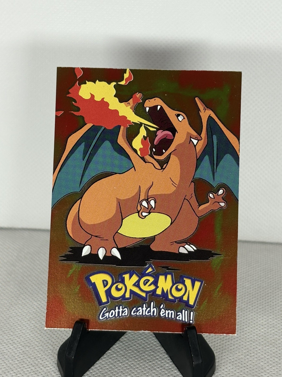 Topps Pokémon Holo Charizard E6 of 12 Movie Edition Holo Full Art Foil NM
