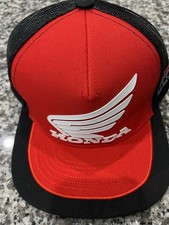 Honda Racing Baseball Hat, Red And Black