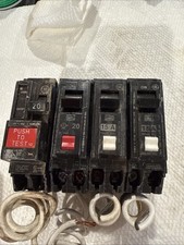 Lot Of 4 GE Breakers Two 20 And Two 15 A