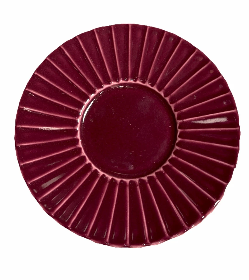 Juego de tazas y platillos espresso italianos Demitasse de colección borgoña púrpura? Set 5 Foto 2 de 4