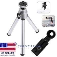 Professional Tripod Stand  Phone Holder With Clip for Cam Monocular Telescope
