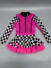 Route 66 Racecar Driver Pink Weissman Dance Costume Child Size IC