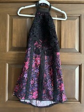NWT Free People Miss You Mini Halter Floral Embroidered Dress Size 4