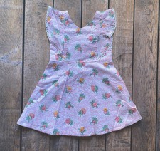 Toddler Girl Size 3 Janie and Jack Pink & White Floral Print Sleeveless Dress