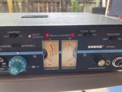 Vintage Shure FP42 4 Channel Broadcast Stereo Microphone Mixer for