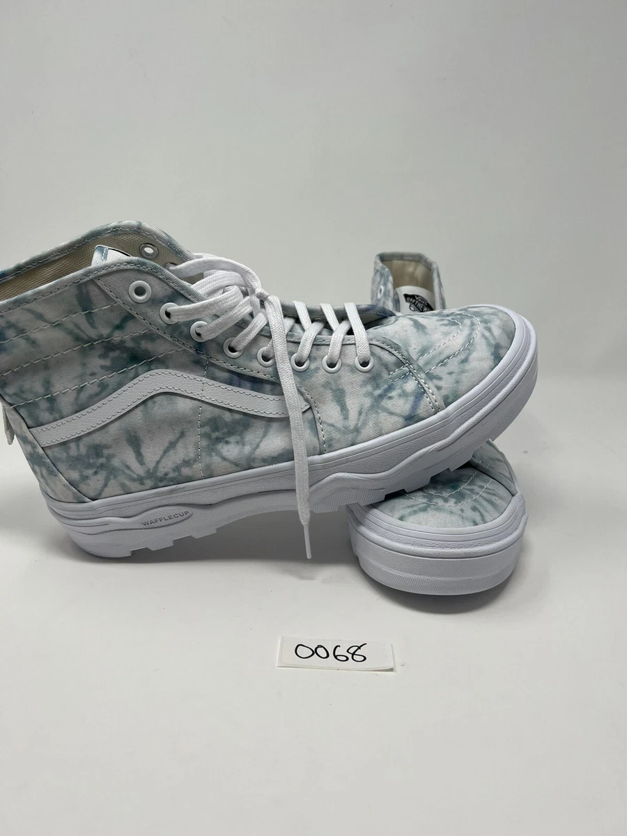 Vans white tie best sale shoes