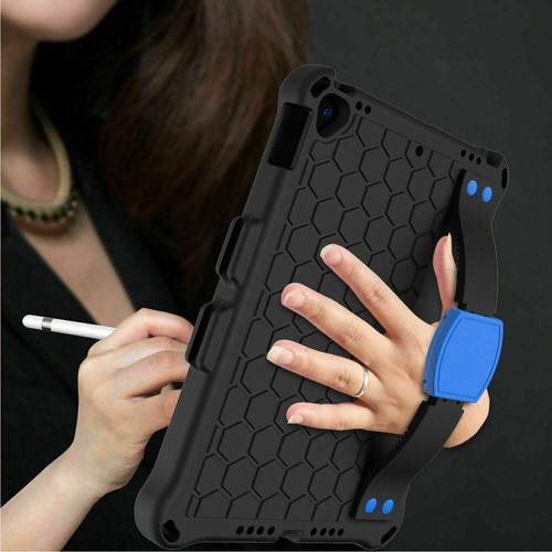 For iPad Air 4 Pro 11 9th 8 7 5/6th Mini 2021 Strap Cover Shockproof Rubber Case - Picture 32 of 76