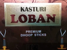 Indian KASTURI LOBAN LOBHAN DHOOP INCENSE STICK 40 Pcs Pure Meditation Puja