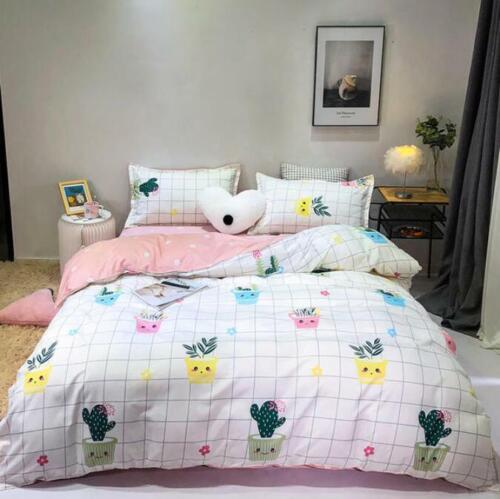 3D Cute Cactus NAO7759 Bed Pillowcases Quilt Duvet Cover Set Queen King Fay - Afbeelding 1 van 5