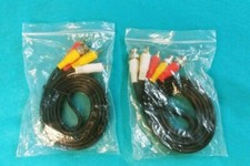 Lot of 2 5ft Choseal RCA Composite Audio Cables