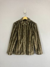 Maine New England Faux Fur Jacket, Uk18, Zip Up, Pockets, Occasion, Mob Wife
