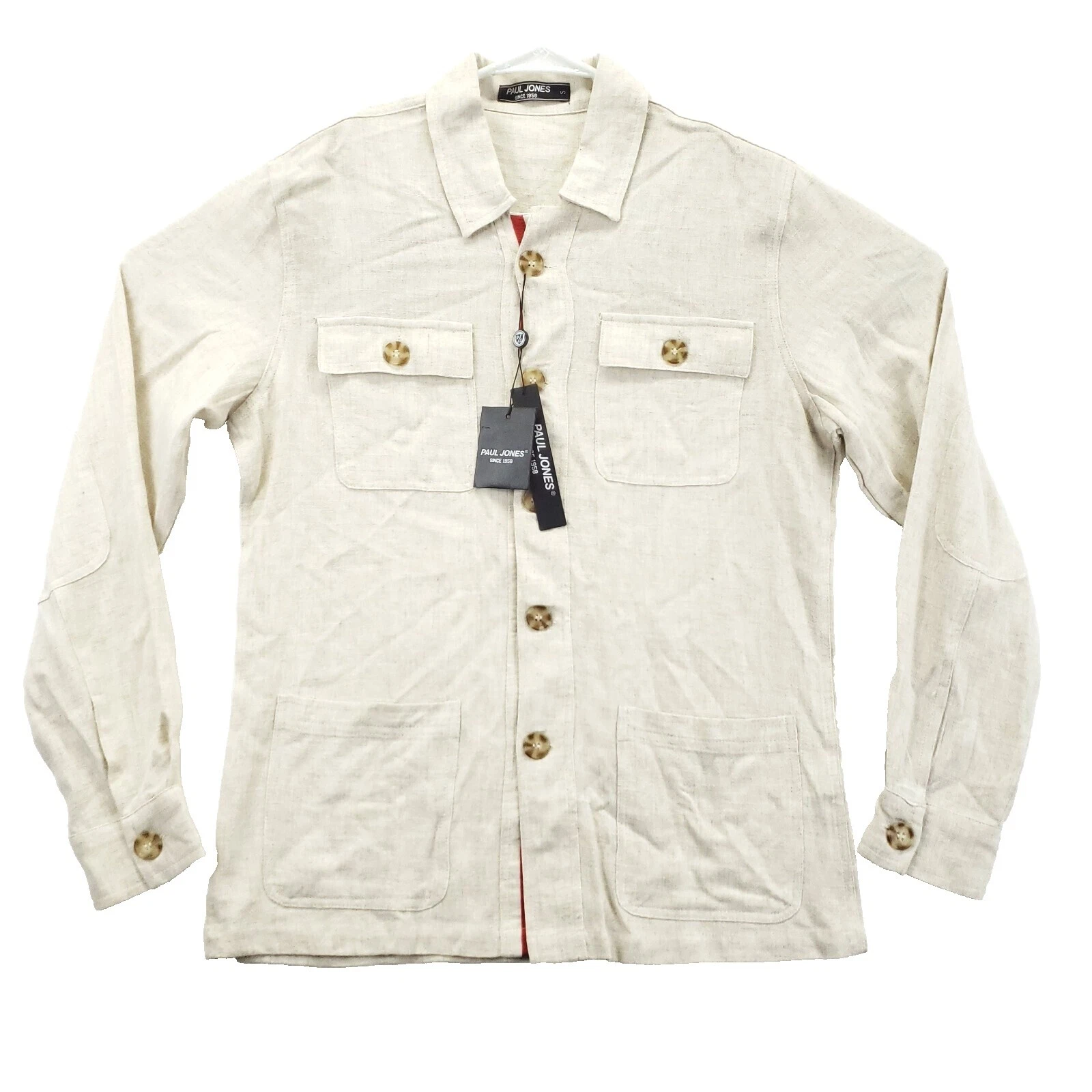 Botón Casual sólido Paul Jones-Down Shirts for Men