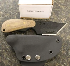 Shadow Tech STXLTBBPNM XL Backup Bowie Tanto Point Knife Natural Micarta Scales