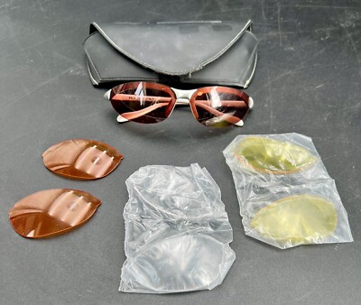 Native Sunglasses Dash Platinum Eyewear Polarized + 3 Pr Extra Lens Italy + Case