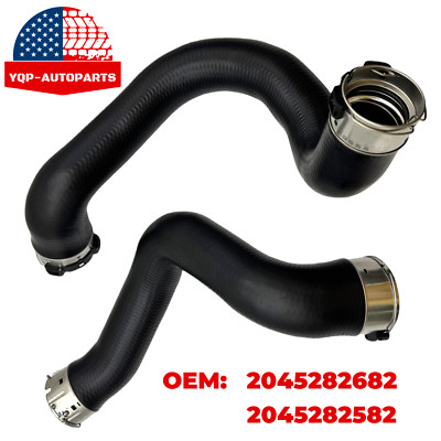 OEM 2PCS Intercooler Hose Driver Left & Right Side Fit Mercedes C250 2012-2015