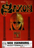 Saxon - Killing Ground , Neu-Isenburg & Frankfurt 2001 | Konzertplakat | Poster