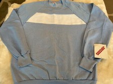 Vintage Jerzees Blank Blue Crewneck Sweatshirt Mens Size M Made in USA W/tags