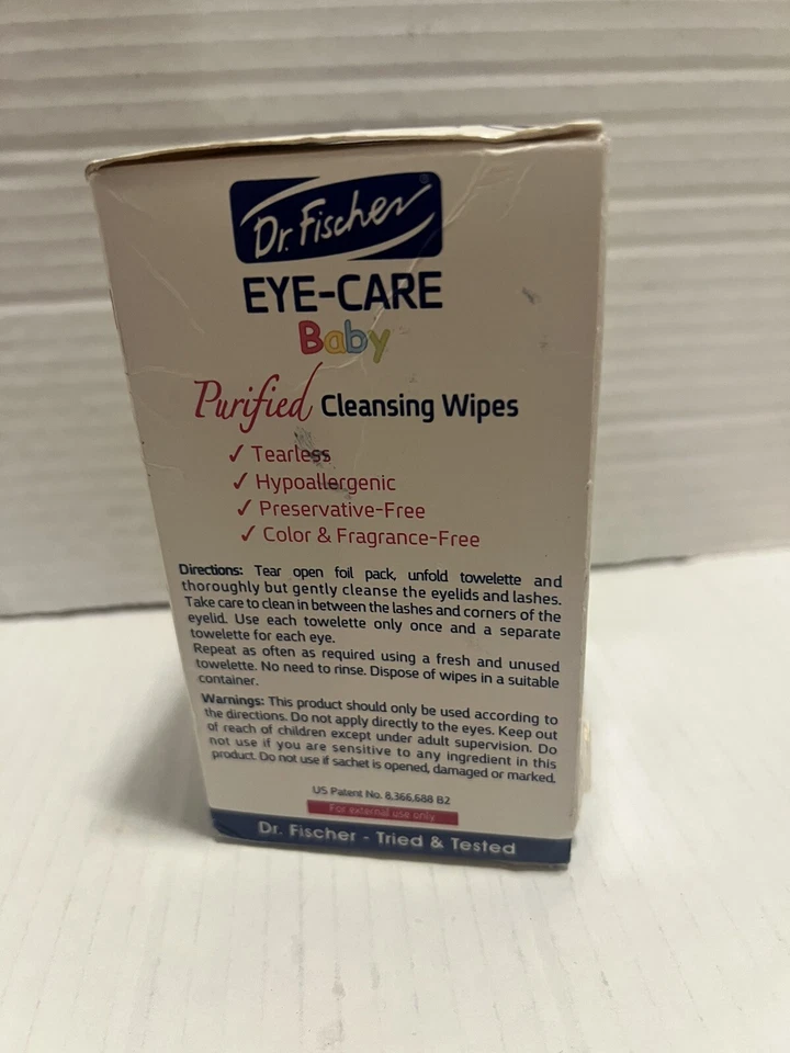 Toallitas purificadas no irritantes, sin desgarros, hipoalergénicas y sensibles para ojos de bebé B7 Foto 4 de 4