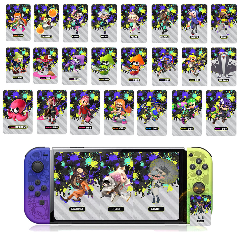 27pcs/set NFC Cards NFC Tag Splatoon 3 Game Card Octoling Octopus