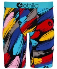 Ethika the Staple Paint Brush "DIFFERENT STROKES" Long Boxer Briefs Men's NIP **