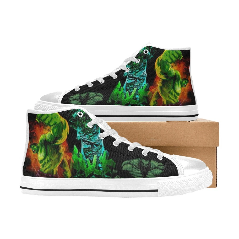 Hulk Custom Sneakers Men's High Top Canvas Athletic Shoes
