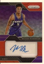 MALACHI RICHARDSON 2016-17 PANINI PRIZM NBA ROOKIE AUTO HYPER ORANGE /10
