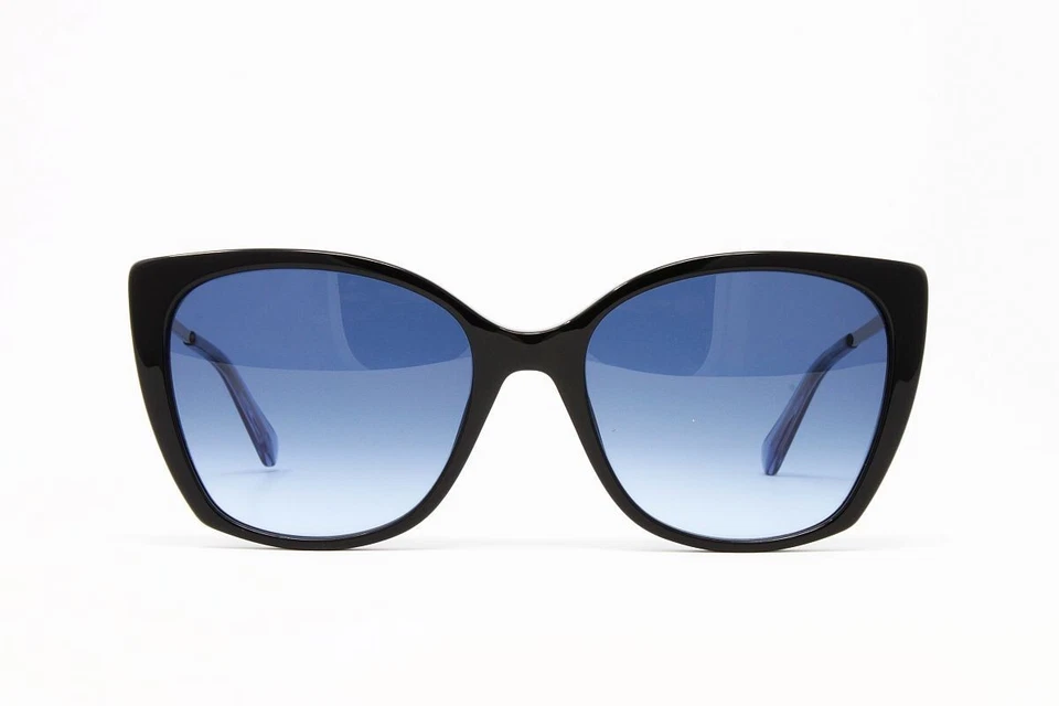 Moschino любовь женщин Cat глаз солнцезащитные очки MOL018S-807 черный 55 мм синий объектив новый! - Изображение 2 из 4