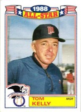 1989 TOPPS COMMEMORATIVE SET TOM KELLY ALL STAR GAME BASEBALL CARD #1