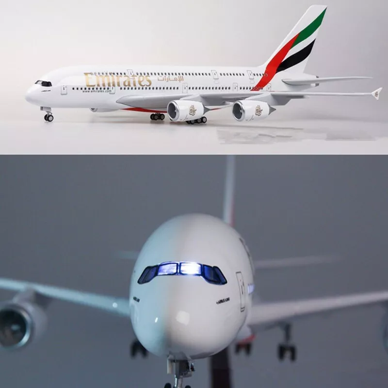 1 160 LED Light Simulation Passenger Aircraft Emirates Airplane