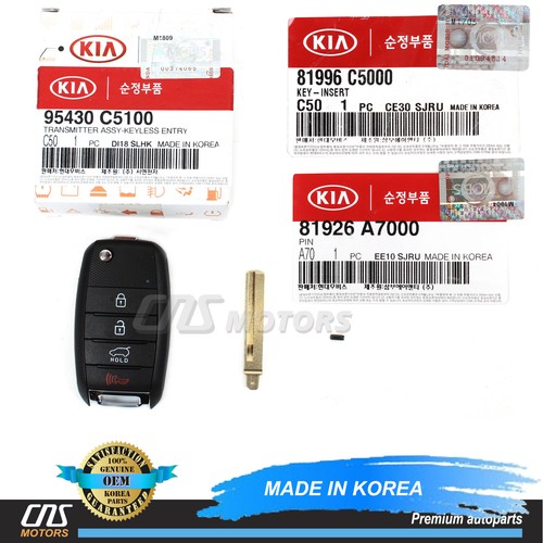 ✅GENUINE✅ FOB KEYLESS ENTRY REMOTE FLIP KEY for 16-20 KIA SORENTO OEM 95430C5100