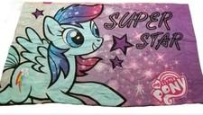 My Little Pony Super Star Purple Pink Standard Pillowcase Kids reversible
