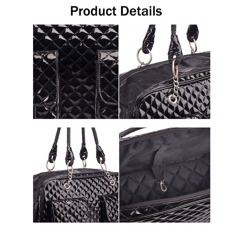 Folding Pet Carrier Purse Cat Dog Carrier Handbag Travel Outdoor Purse