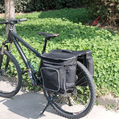30L Bike Bag Bicycle Panniers Rear Rack Bag Bike Saddle Bag Bicycle Trunk Bag - Picture 1 of 10