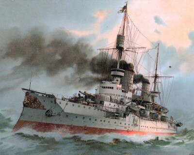 #ad Kaiser Friedrich German Navy Battleship Painting 4X6 Photo Reprint $7.97