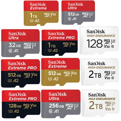 SANDISK 32G 2TB Ultra Extreme Pro MAX ENDURANCE Micro SD Karte Speicherkarte Memory Card