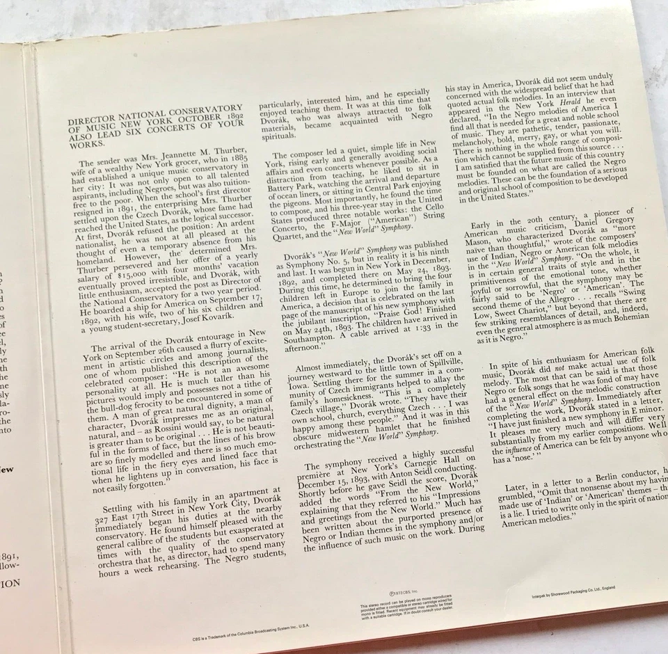 Bruno Walter - Mozart Violin Concerto Zino Francescatti - Dvorak New World 2LP - Image 3 of 4