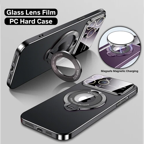 Für iPhone 15 14 13 12 Pro Max MagSafe Magnet Ring Ständer Hülle Glas Linse Cover - Bild 2 von 23