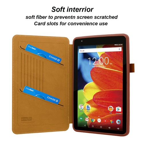 Funda protectora de cuero PU Folio para tableta RCA 7 Voyager y RCA Voyager II de 7 pulgadas - Imagen 21 de 31