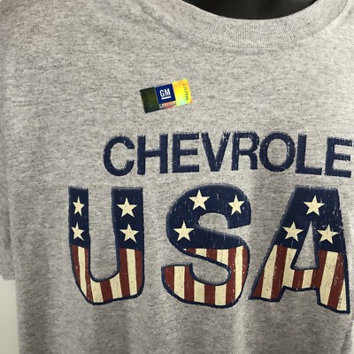 Chevy USA Flag T-Shirt – American Pickup Truck Graphic Tee For Men (Gray) 11 thumbnail image