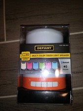 Defiant Rechargeable LED Touch Light with Bluetooth Speaker Orange 1004 380 451