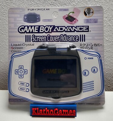 Nintendo Gameboy Advance GBA - Screen Cover Advance  JP  NEU Black  D162