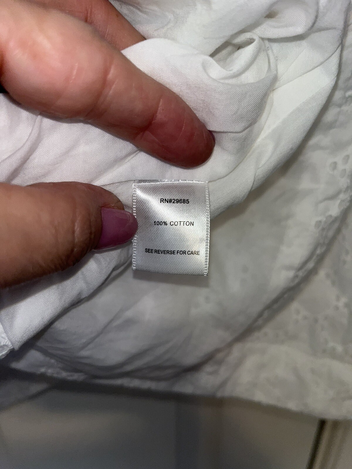 Pendleton White Eyelet Jacket Size 2X Buttons EUC - image 6