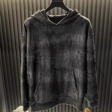 Men Luxury Fashion Trendy Embroidery Sequin Diamond Rhinestone Hoodie Sweatshirt