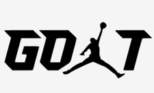 Goat Michael Jordan Jumpman Sticker Decal 2x6 Car Laptop Mug